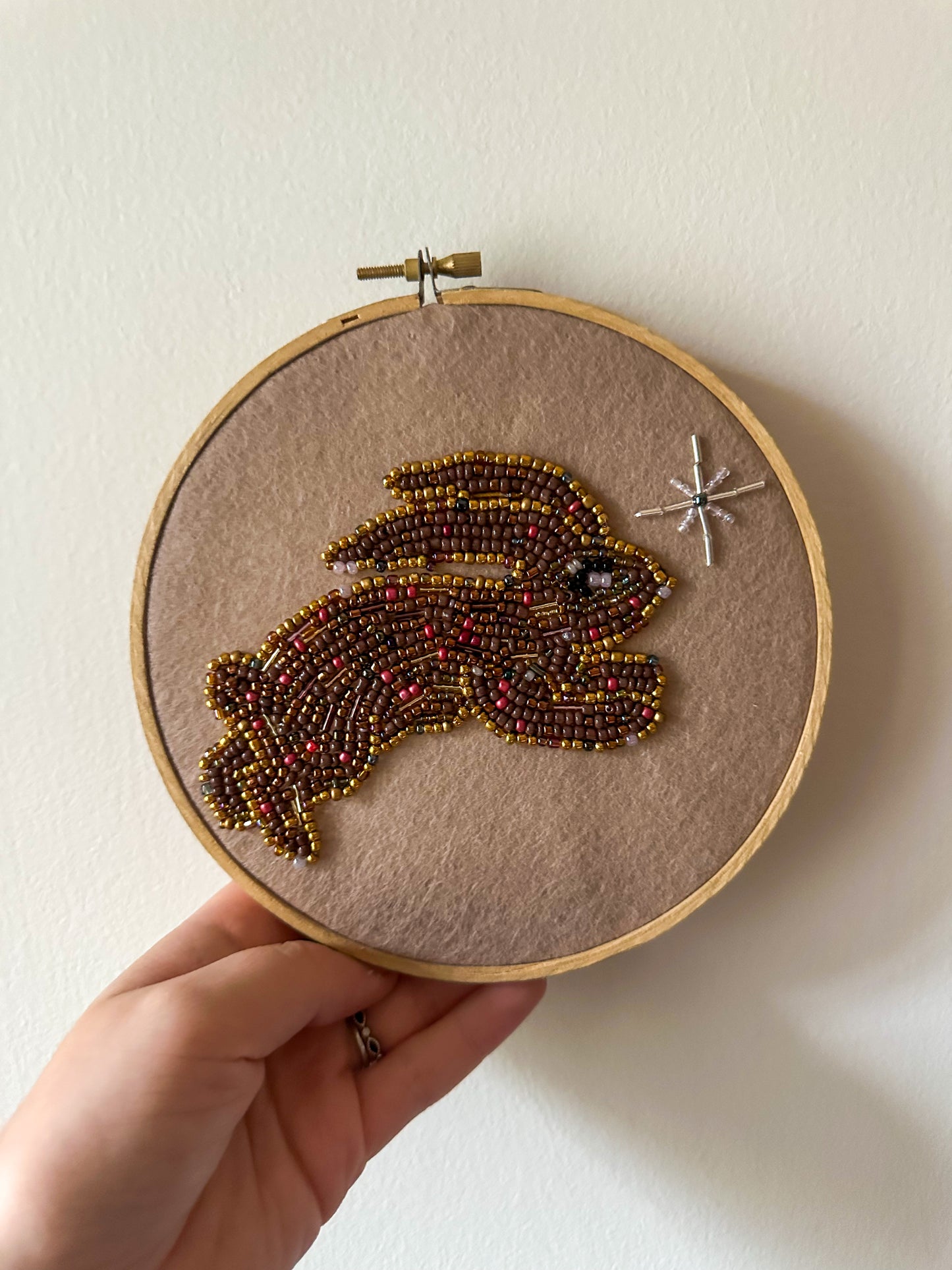 6” beaded hoop