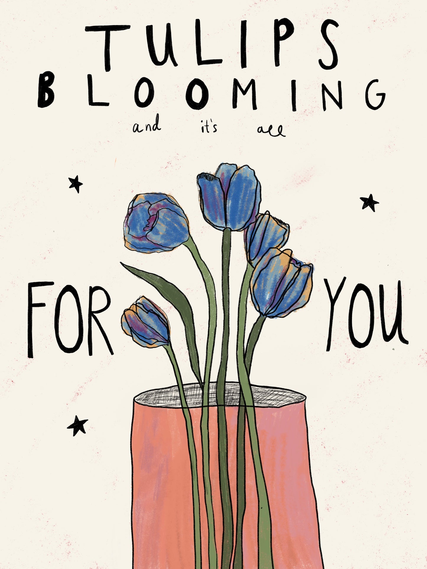 tulips blooming