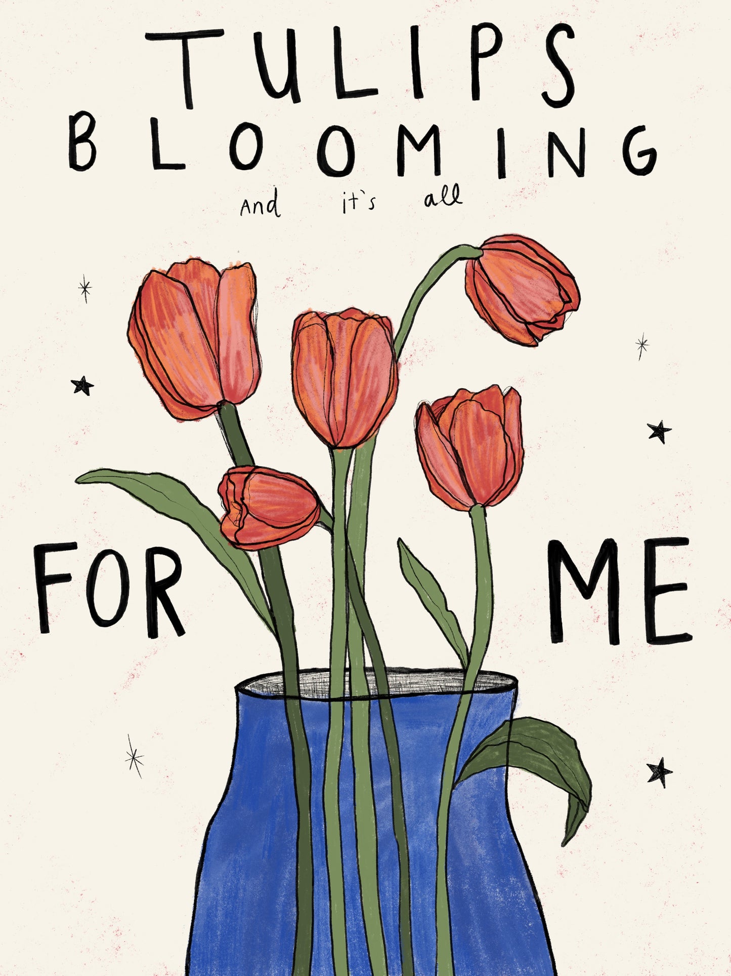 tulips blooming