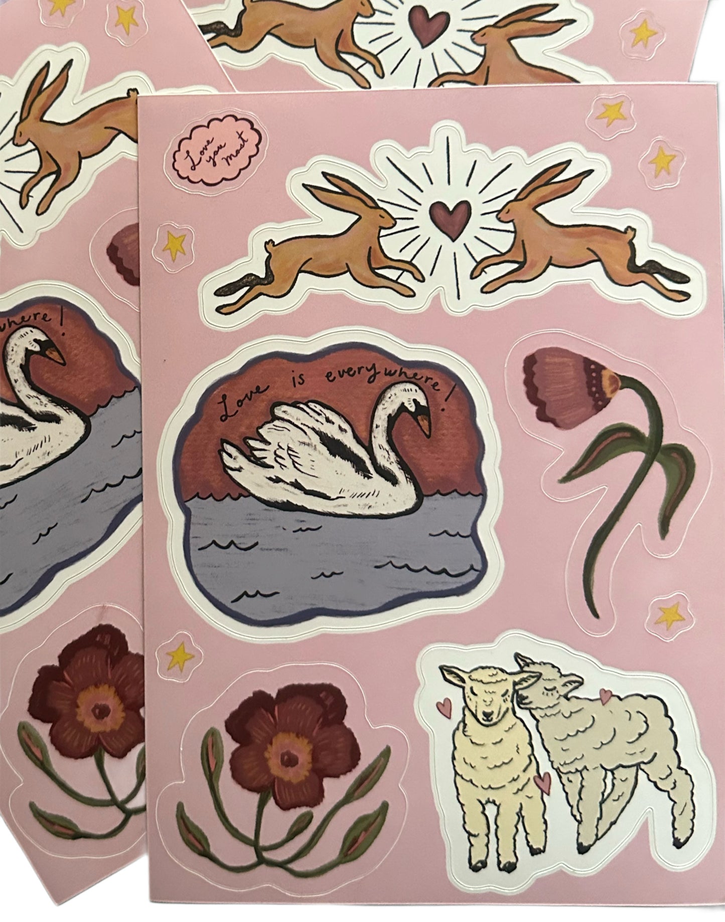 valentines sticker sheet