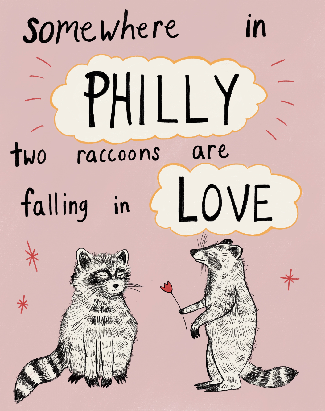 raccoon love