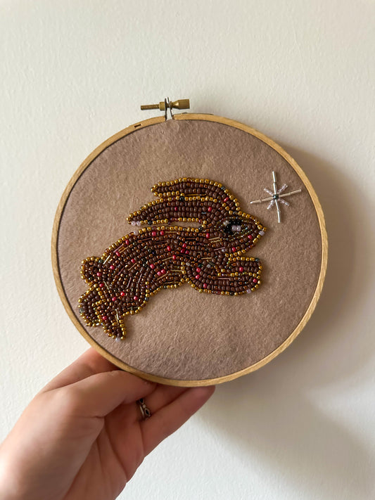 6” beaded hoop