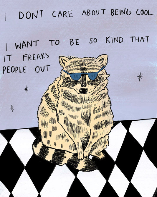kind raccoon